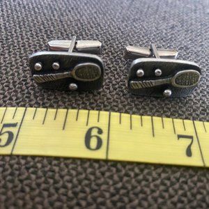 Tennis-Themed Cuff Link Set